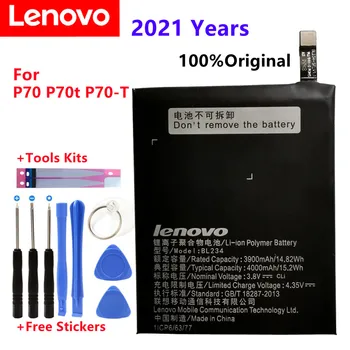 Noul 4000mAh BL234 baterie Cu Adeziv 3M Autocolant este Potrivit Pentru Lenovo A5000 Vibe P1M P1MA40 P70 P70t P70-T P70A P70-O+Instrumente